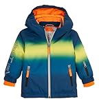 first instinct by killtec Bambini Giacca da sci/giacca funzionale con cappuccio e paraneve FISW 37 MNS SKI JCKT, dunkel ozean, 122/128, 42540-000