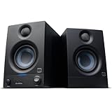 PreSonus Eris 3.5 Gen 2, Altoparlanti Attivi da Scrivania 3.5" per Multimedia, Gaming, Produzione Musicale di Qualità Studio, Potenza 50 W, Nero