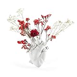 Seletti Love In Bloom Vaso a forma di cuore, bianco