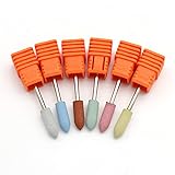 5pc Gomma 2.35mm Gambo Chiodo Rettifica Testa Fresa per Macchina Levigatrice Punta da Trapano Lucidatura Strumento Elettrico,OM,40