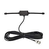 Bingfu Antenna Radio Scanner Polizia Auto Veicolare 25-460Mhz 470-1200Mhz BNC Maschio Antenna Dipolo Radio CB VHF UHF Radioamatori Compatibile con Uniden Bearcat Whistler Radio Shack Scanner
