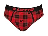 Lotto Slip Uomo Mutanda Elastico a Vista Cotone Elasticizzato Underwear Articolo LS1296, Qua Quadri, 6 - SESTA