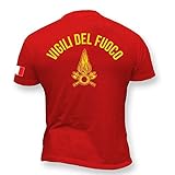 Rescue Point Vigili del Fuoco Maglietta T-Shirt Uomo KF7IT (M)