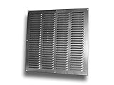 K-Tech-Pro -Store, griglia di ventilazione in metallo zincato, dimensioni: 500 x 500 mm