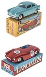 OPO 10 - Set di 2 Auto compatibili con Alfa Romeo Giulietta + Lancia D24 1/48 Mercury Collection di Hachette LMA4