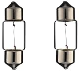 cyclingcolors 2x lampadina SV8.5 5W 10X31 24V lampada auto moto ciclomotore trattore camion furgone