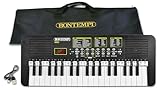 Bontempi 15 3787 KeyRhythm - Tastiera Digitale a 37 Tasti, Passo 2 cm con Presa per Cuffie, Striscia Pentagrammata, Metronomo e Transposer, 53,4x19,9x6,9 cm