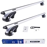 DGH SYSTEM Barre portatutto portapacchi easy line basic plus 135 cm compatibile con Audi A6 C7 Allroad SW 2012-2018 con profili tradizionali, serratura, 90 kg