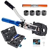 AMZCNC Pinza a pressa professionale (idraulica) con ganasce a pressione, profilo TH 16-20-26-32, per tubi compositi con raccordi del contorno TH, inserti a ganasce TH16, TH20, TH26, TH32 con