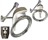 Termostimolatore multifunzionale Lampada infrarossi Per parrucchiere Climazone Saturn Con braccio da fissare al muro Per trattamenti cura capelli Ondulazione Per il salone