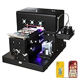 Furvveerr Stampante A4 UV Multifunzione a Getto D'inchiostro Semiautomatico Stampanti 16.5CMx30CM Flatbed Colori Inkjet Laser A4 Piccola Stampa UV Stampa per PVC,Cuoio,Metallo,Legno