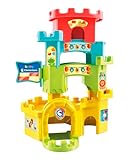 Baby Clementoni - Castello Cucù Scivola Giù, Pista Biglie per Bambini 10-36 Mesi, con 1 Macchinina, Gioco Prima Infanzia Made in Italy, Linea Play For Future, Stimola la Manualità, 17226