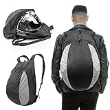 Weigudoc Zaino da Portacasco Moto Multifunzione, 28L Sportiva Zainetto Impermeabile, Universale