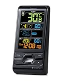Oregon Scientific BAR208SX Stazione Meteo Wireless, Nera con LCD a Colori