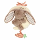 THUN - Peluche carillon culla - Esterno: 97% Poliestere, 3% cotone, imbottitura 100% poliestere + ABS - Collezione Baby Dolce Fattoria - 27 x 17 cm