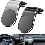 Generico Joyeloo Phone Holder, Mobile Phone Navigation Magnetic Bracket, L Type 360° Rotatable Car Phone Mount, Non-Slip Vent Clip Magnetic Phone Holder, for Any Smartphone (Silver+Black)