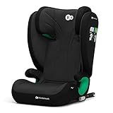 Kinderkraft JUNIOR FIX2 I-SIZE Seggiolino auto 15-36 kg, 100-150 cm, con Isofix, Poggiatesta regolabile, Sistemi di sicurezza, Leggero Facile da trasportare, Nero