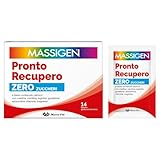 MASSIGEN - Pronto Recupero Zero Zuccheri, Integratore Tonico Energetico con Carnitina, Perfetto per il Recupero Muscolare, Creatina e Arginina, 14 Bustine da 6 g