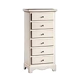 Vicentini arreda CASSETTIERA PROVENZALE SETTIMINO IN LEGNO SHABBY CHIC BIANCO