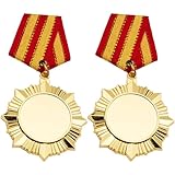 2 Medaglie Premio Vuote, Spille per Medaglie, Stemmi di Eroi Militari, Premi Sportivi Competizione, Spilla Vintage in Metallo d'Onore per Competizioni Sportive E Incontri