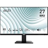 MSI PRO MP273A Monitor 27" FHD, IPS (1920 x 1080), fino a 100 Hz (con HDMI), Schermo Eye-Friendly, VESA 75x75, Altoparlanti integrati, Supporto Display Kit - HDMI 1.4, DP 1.2a, D-Sub