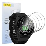 [4 Pezzi] Vetro Temperato per Garmin Forerunner 55 GPS 42 mm, 10 H Pellicola in Protezione Schermo Anti-Graffio, HD,Vetro Protezione schermo in Ultra Resistente Antiurto
