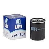 UFI Filters, Filtro Olio per Ricambio 23.438.00, Adatto a Auto, Applicabile su Diversi Modelli Alfa Romeo, Chrysler, Fiat, Ford, Lancia, Opel e Vauxhall