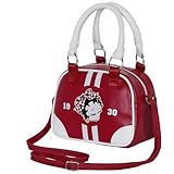 Betty Boop Varsity-Borsa Bowling Fashion, Borgogna, 22 x 16 cm