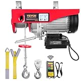 VEVOR Paranco a Leva Elettrico 1450 W Carico Max. da 800 kg Motore con Telecomando Senza Filo Distanza da 10m, Paranco Elettrico a Leva per Sollevamento Carico Velocità 10 m/min Altezza 12m