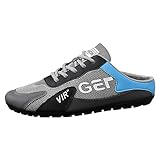 Scarpe Ortopediche da Uomo Leggere con Zeppa Scivolare Ginnastica in Tela Traspiranti Antiscivolo, comode, Casual Outdoor Jogging Sportive