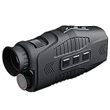 Visione Notturna,Mulcort 1080P Portatile Monoculare Visore Notturno A Infrarossi Dispositivo Giorno Notte Usa Foto Video Scattare Zoom Digitale 5X 300M Full Dark Distanza di Visione
