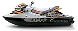 Set di adesivi Jetski Sea-Doo SeaDoo RXP RXPX RXP-X 255 2008-2009 - Kit grafico in vinile di alta qualità con adesivo senza bolle (grigio)