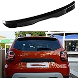 ljxwzh ABS/Spoiler Posteriore per Tetto Auto per Dacia Duster 2019-2024, Alettone Posteriore Hatchback, Spoiler Antivento Fisso, 1 Pezzo,Glossy Black