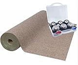 MadeInNature Palla e Campo di bocce per interni ed esterni. Stesse Sensazioni Che Le Palle di Bocce Classico Leptanker (6 Palle e Terreno 1,33x10m)