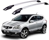 ZKNing Barre Longitudinali Portapacchi per Nissan Qashqai J10 J11, Alluminio Barre Tetto Barre Laterali Portatutto Portabagagli Copertura Bar Rail