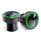 MOWOK 2 pezzi M10 tappi specchietti moto accessori per kawasaki Z900 Z650 2025 2026 Z1000 Z750 Z800 Z400 Z900RS Z250 Z300 Tappo per fori specchietti retrovisori per Moto Specchio Foro Tappo (Verde)