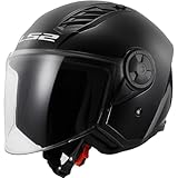 LS2 Casco Moto Of562 Airflow, Nero opaco, L