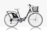 BICI BICICLETTA 26 CASCELLA MARILUF DONNA 6V NERA MADE IN ITALY