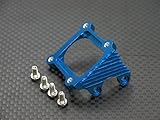 Kyosho Mini Inferno Upgrade Pièces Aluminium Motor Heat Sink Mount With Screws - 1Pc Set Blue