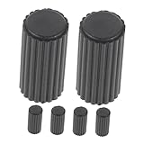 Mikinona 6 pezzi Tappi Terminali Freno in Plastica Resistente Gommini Freno Carrozzina e Rotelle Caps Antiscivolo per Mountain Bike Strada e Pieghevoli Accessori Freni e Durevoli