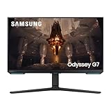 Samsung Monitor Gaming Odyssey G7 (S28BG702), Flat, 28'', 3840x2160 (UHD 4K), HDR 400, IPS, 144Hz, 1ms, FreeSync Premium Pro, HDMI, USB, Dislay Port, Ingresso Audio, WiFi, Bluetooth, Casse, HAS, Pivot