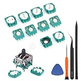 10 Pezzi per Sony PS5 2.3K Ohm Potenziometro Trimmer per PS5 Potenziometro Trimmer di Ricambio Controller Modulo Resistenza Sensore Joystick Accessori Parti di Riparazione con Strumenti (Verde)