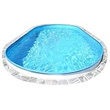 Planet Pool Piscina da parete ovale in acciaio, 600 x 320 x 150 cm, in acciaio 0,8 mm, bianco, pellicola 0,6 mm, colore blu