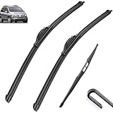 Tergicristallo for auto compatibile con Opel Zafira A 1998-2005 Tergicristallo anteriore posteriore for auto Tergicristalli in gomma morbida Parabrezza automatico 24"+22"+16"2002 2003 2004 (Color : 3