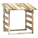 vidaXL Pergola con Tetto 100x90x100 cm in Legno di Pino Impregnato