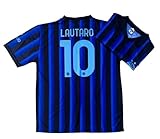 Maglia Lautaro Martinez I N T E R Ufficiale 2025-26 Bambino Uomo Adulto Replica Autorizzata per Tifoso I N T E R N A Z I O N A L E Home 25-26 Nr 10 (12 Anni)