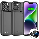 JCK Cover Batteria per iPhone 14/14 Pro/13/13 Pro, 7000mAh Ricaricabile Power Bank Backup ricarica Custodia