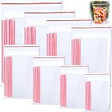 JEDWKFA 800 Pezzi Bustine Trasparenti Richiudibili, Sacchetti con Zip, Buste Trasparenti con Chiusura, Ziplock Bags Chiusura con Cerniera, 8 Misure, per Cucina, Semi di Gioielli e Gadget