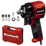 Einhell Avvitatore a impulsi pneumatico TC-PW 610 Compact (8 bar max., coppia 610 Nm, attacco quadro da 1/2", rotazione a sinistra/destra, fornito in valigetta, incl. 3 inserti a bussola)