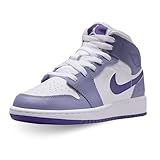 NIKE Scarpe Air Jordan 1 Mid (GS) Taglia 38 Codice DQ8423-500 Viola Ragazzi